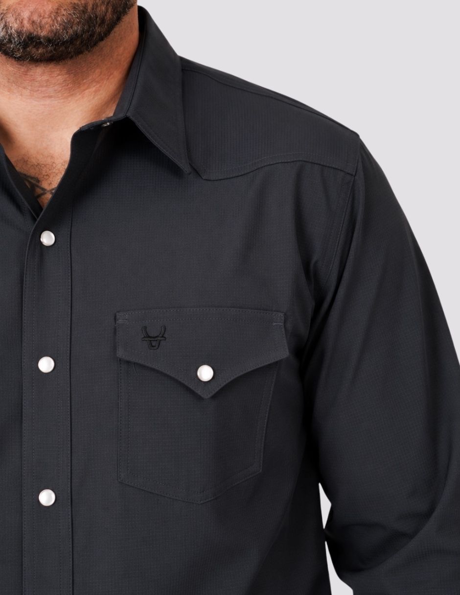 Camisa casual manga larga para hombre 6