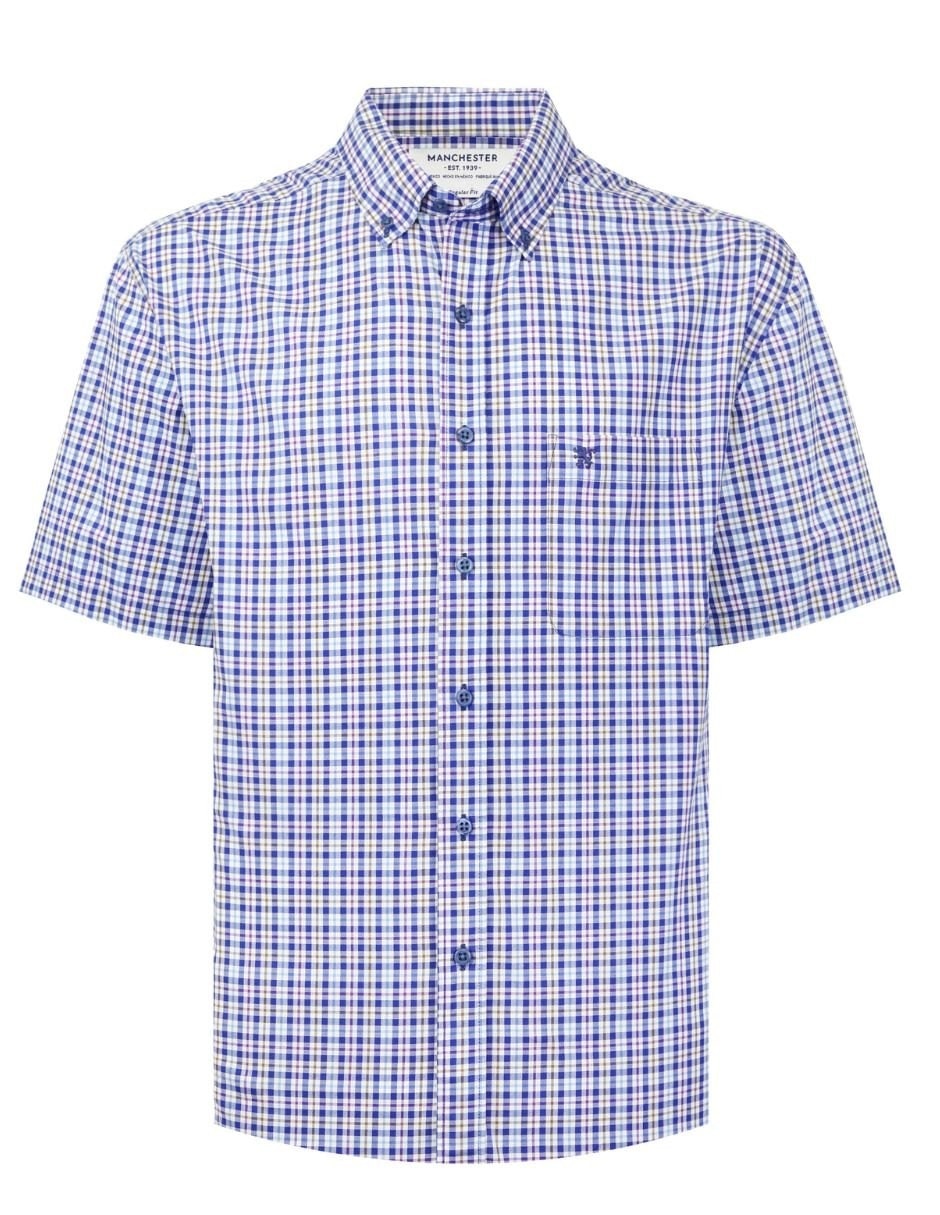 Camisa casual manga corta para hombre 7