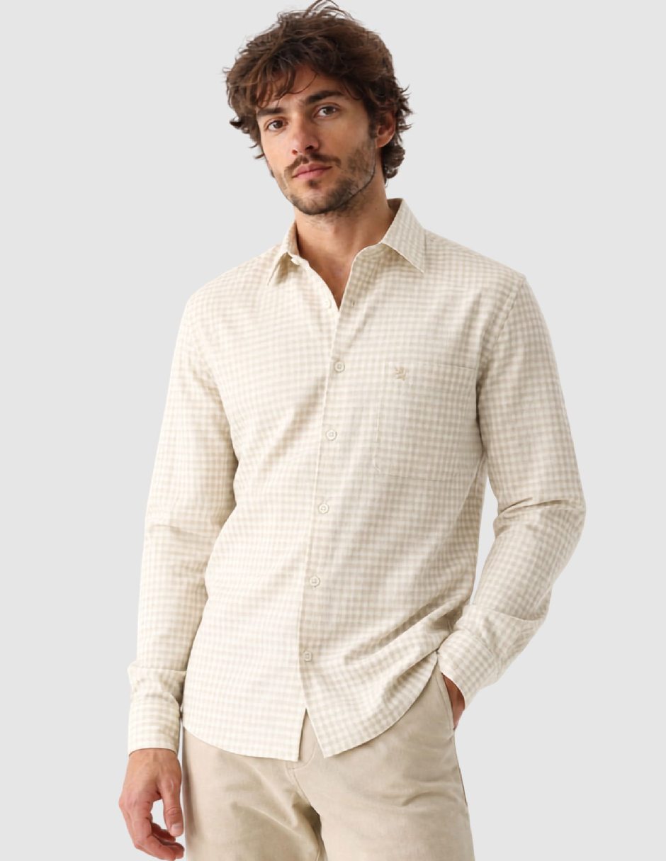 Camisa casual manga larga para hombre Camisa casual manga larga para hombre