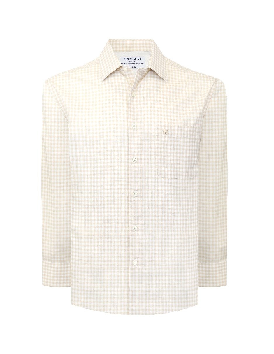 Camisa casual manga larga para hombre 7