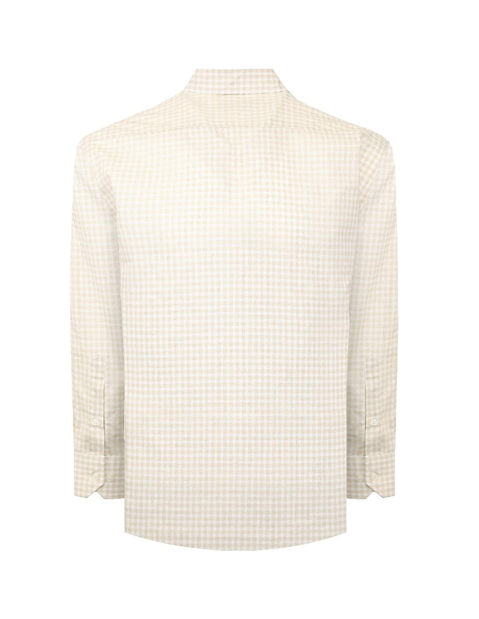 Camisa casual manga larga para hombre 4