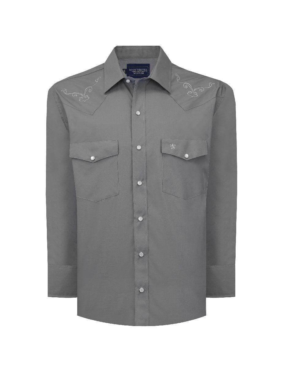 Camisa casual manga larga para hombre