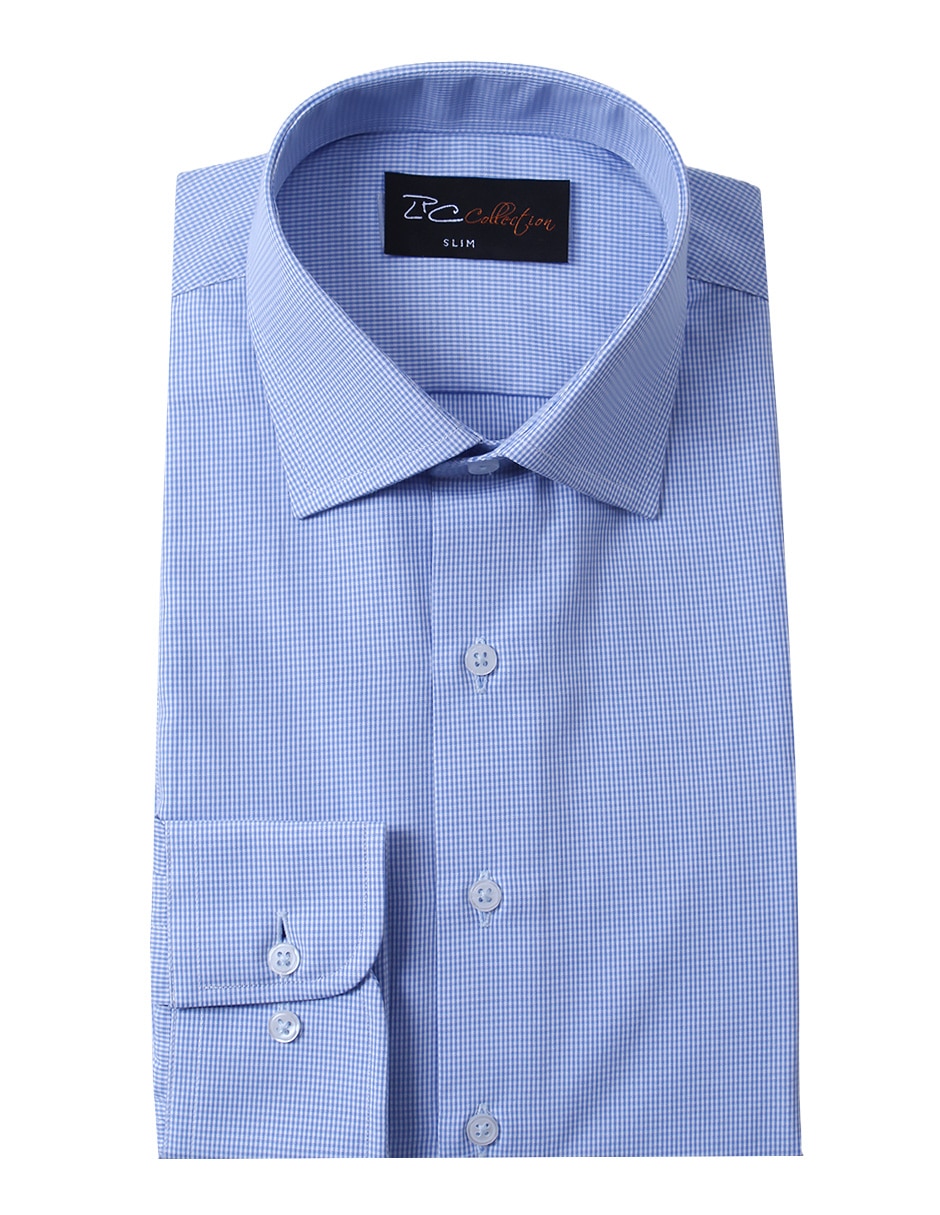 Camisa formal manga larga para hombre