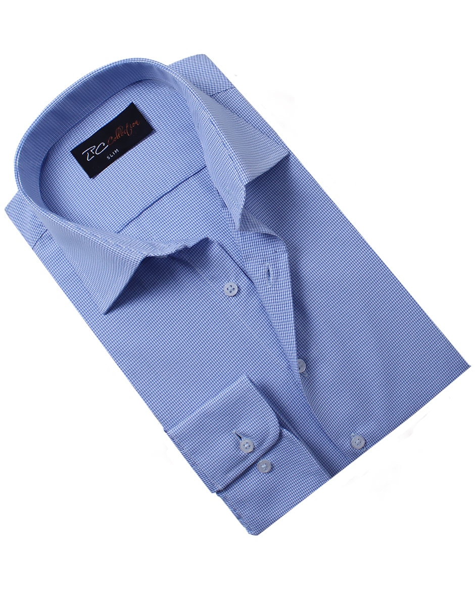 Camisa formal manga larga para hombre 3