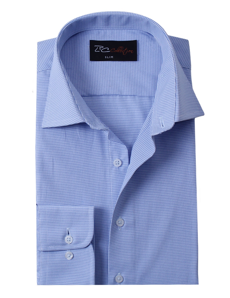 Camisa formal manga larga para hombre 4