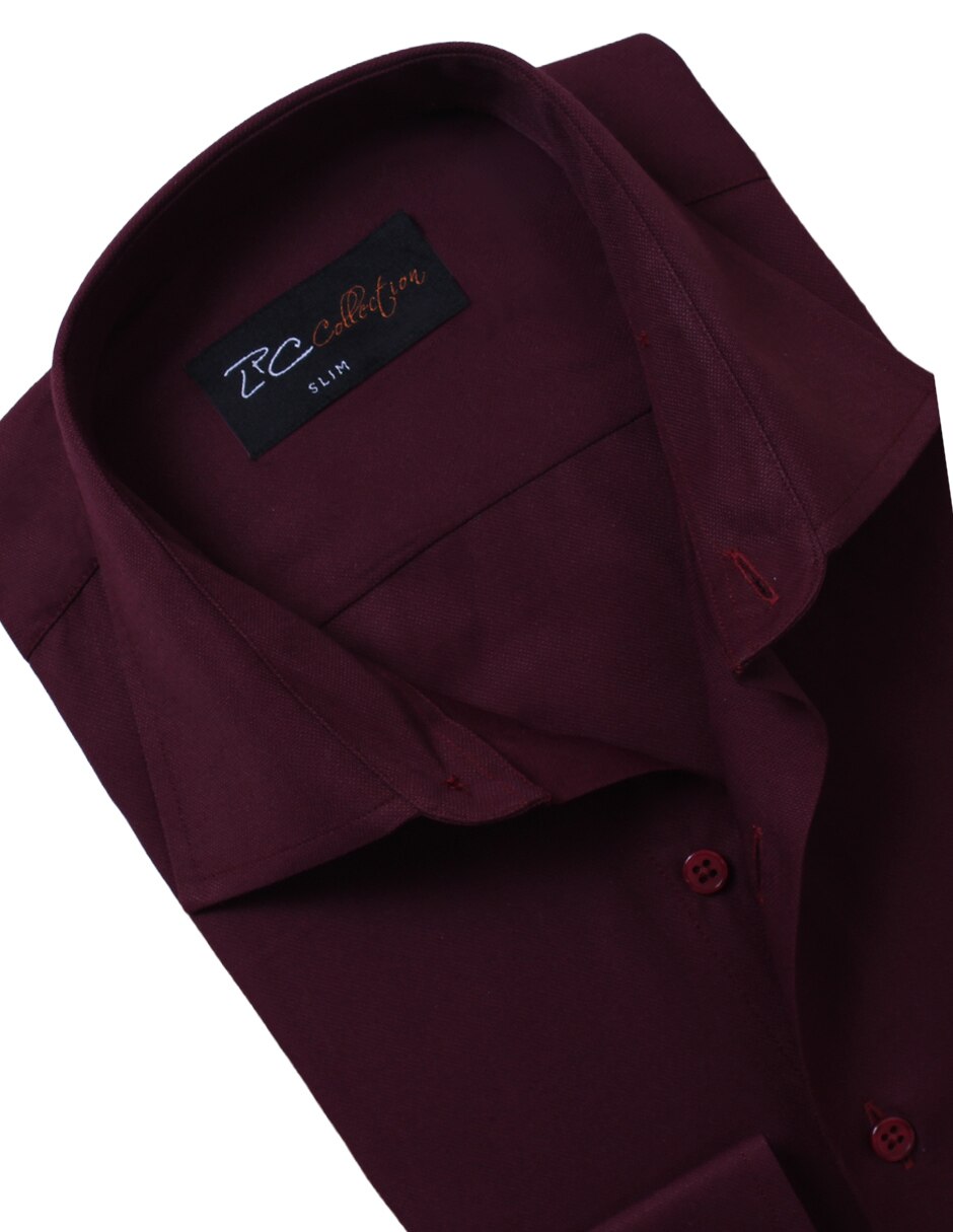 Camisa formal manga larga para hombre 2