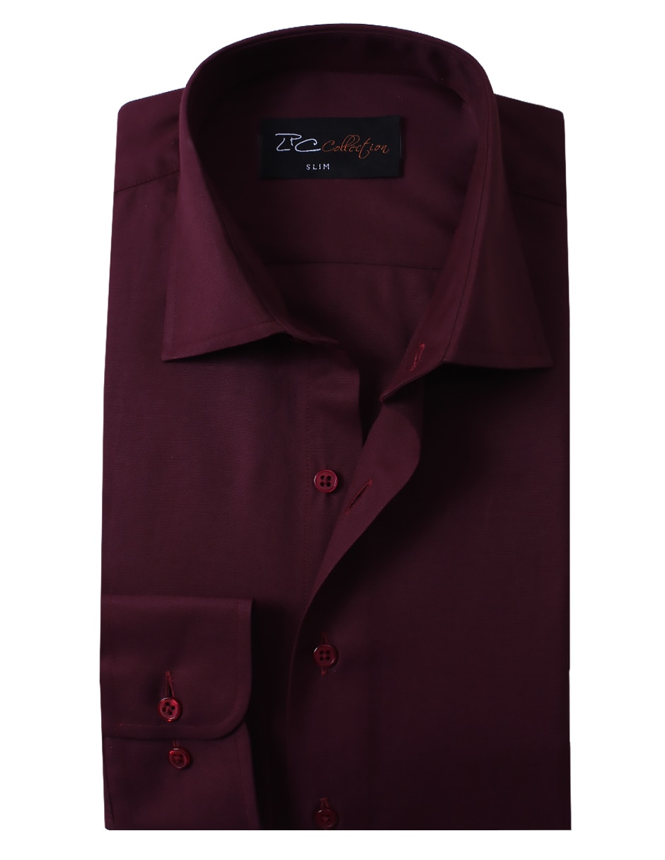 Camisa formal manga larga para hombre 4