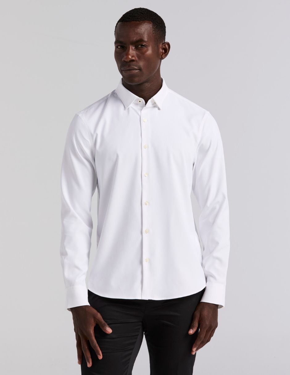 Camisa formal manga larga para hombre