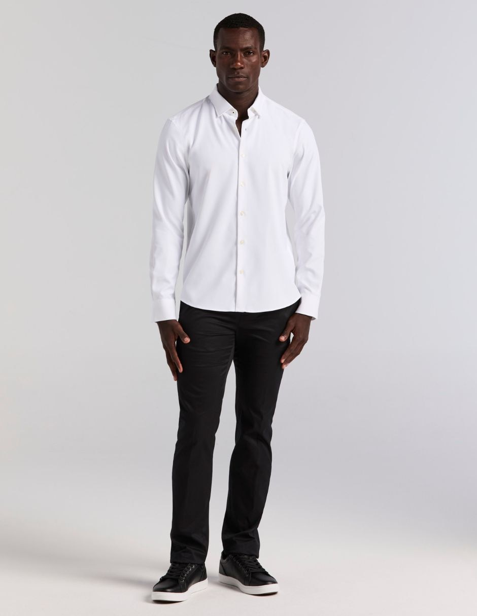 Camisa formal manga larga para hombre 3