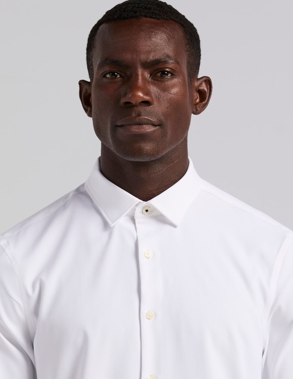 Camisa formal manga larga para hombre 4