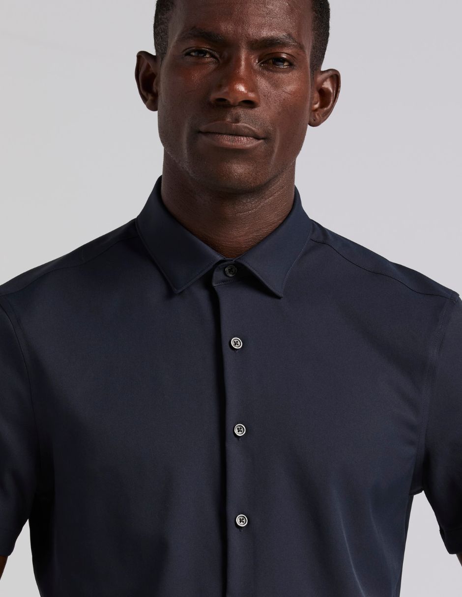 Camisa business casual manga corta para hombre 3