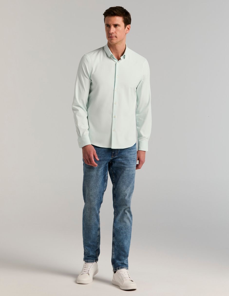 Camisa Business casual de (si aplica) Poliéster manga Larga para hombre 2