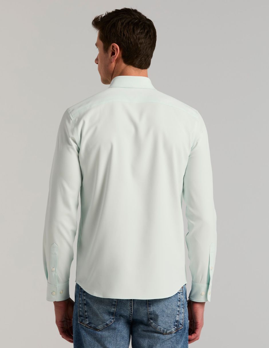 Camisa Business casual de (si aplica) Poliéster manga Larga para hombre 3