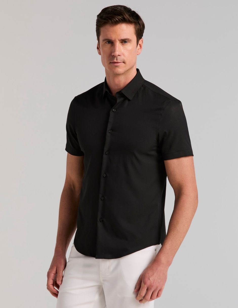Camisa business casual manga corta para hombre Camisa business casual manga corta para hombre