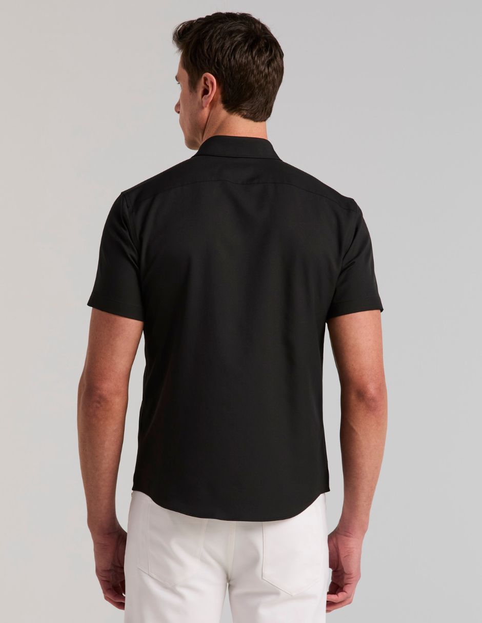 Camisa business casual manga corta para hombre 3