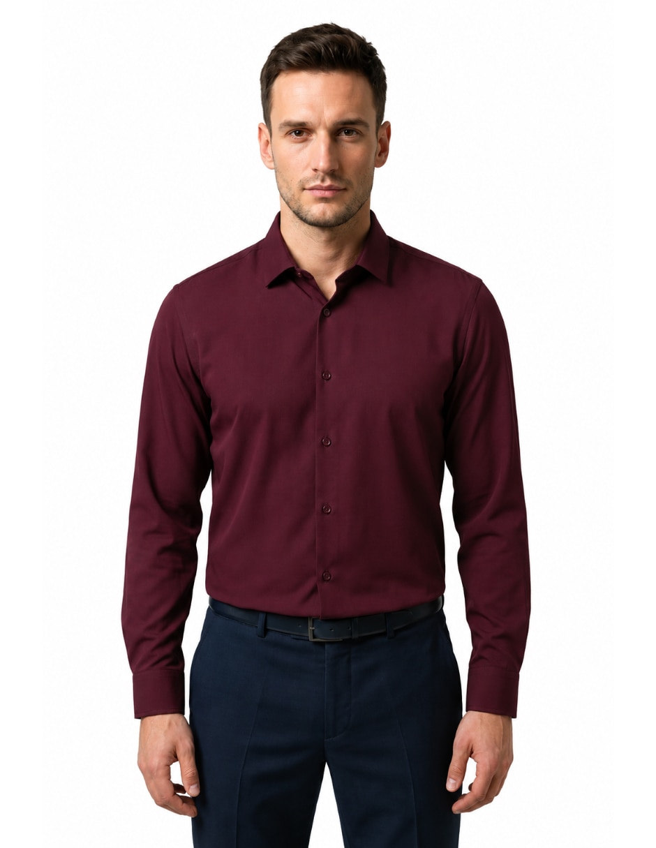 Camisa formal manga larga para hombre Camisa formal manga larga para hombre