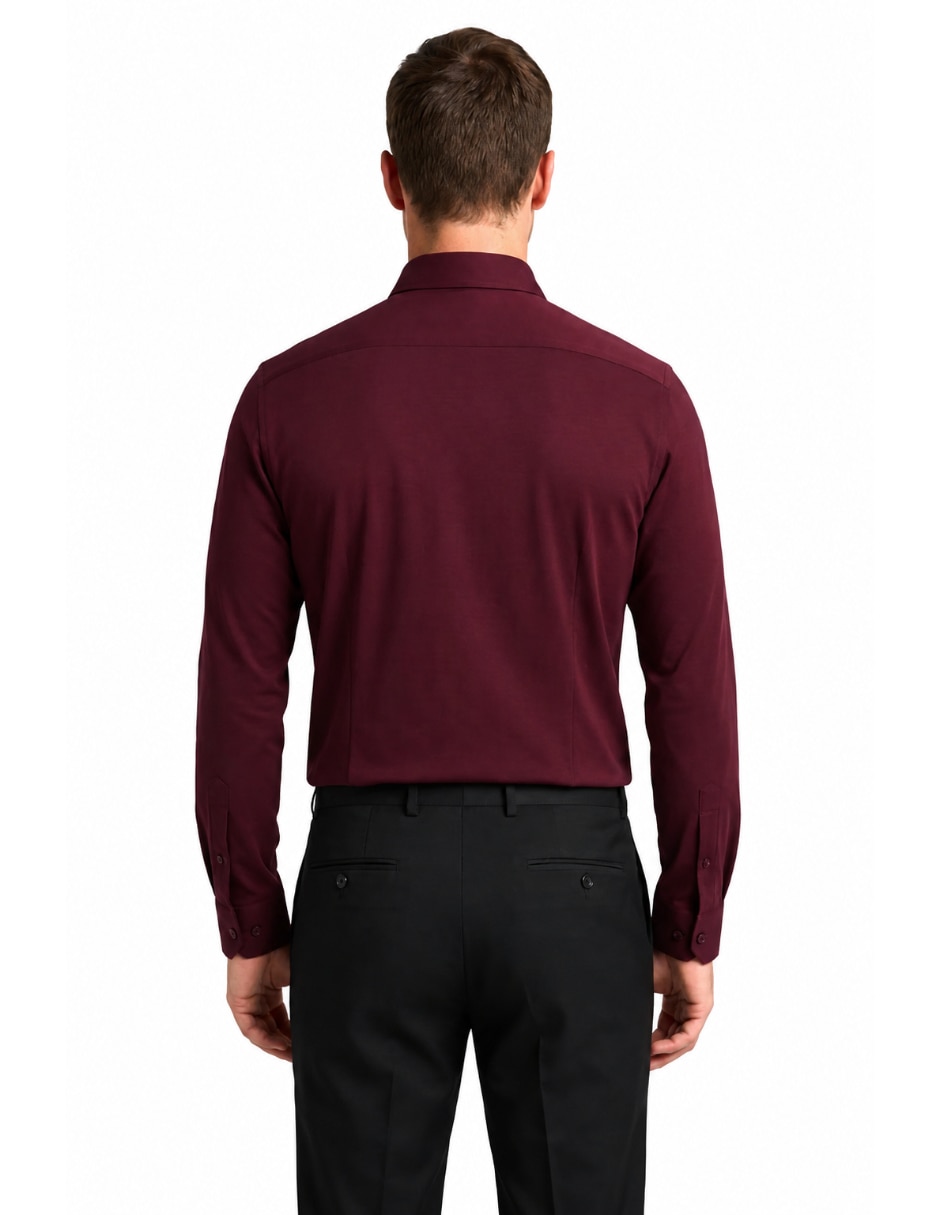 Camisa formal manga larga para hombre 3