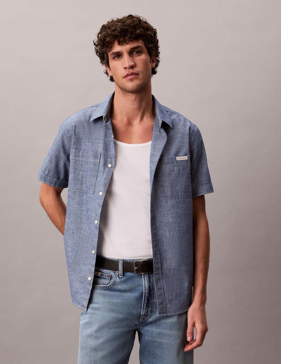 Camisa clásico manga corta para hombre