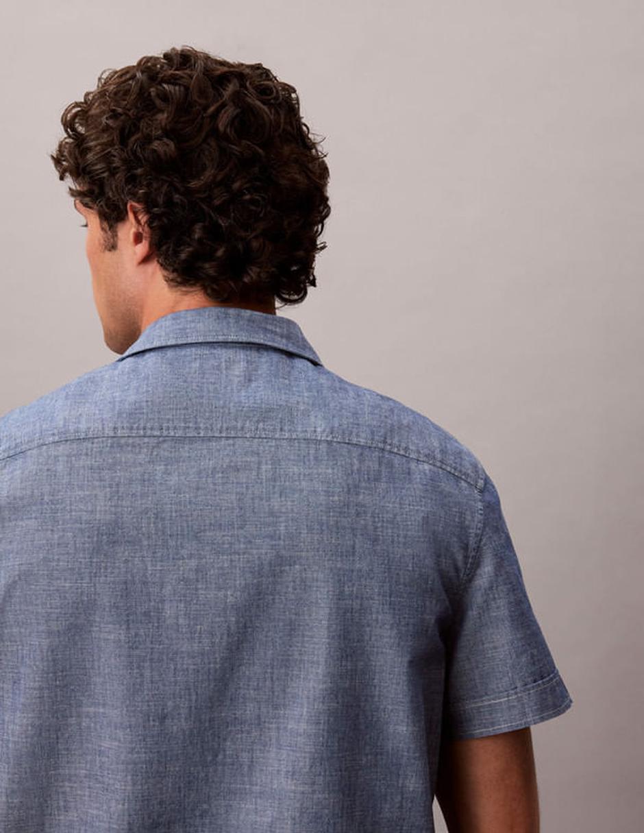Camisa clásico manga corta para hombre 5