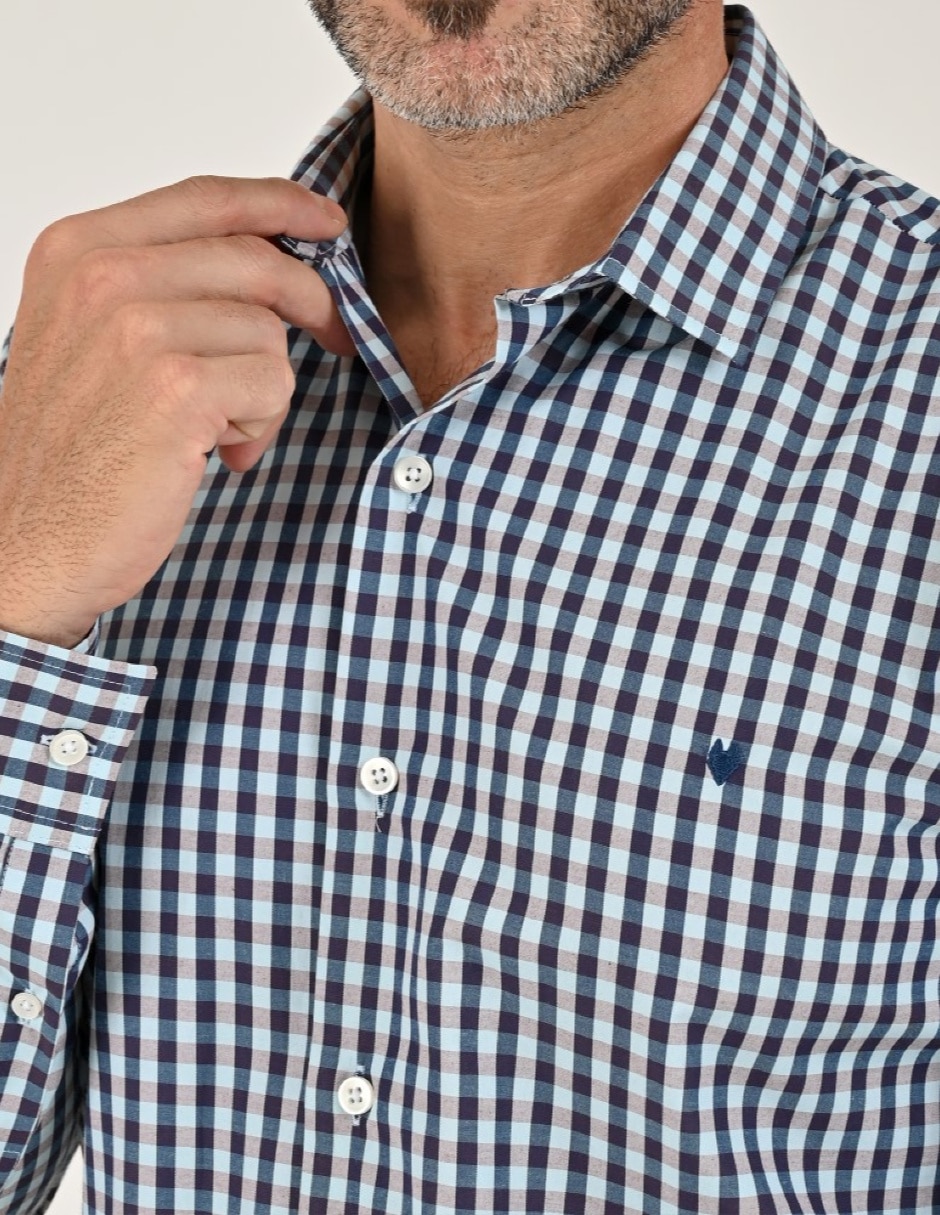 Camisa Casual Otoño Invierno de (si aplica) Poliéster y algodón manga Larga para hombre 2