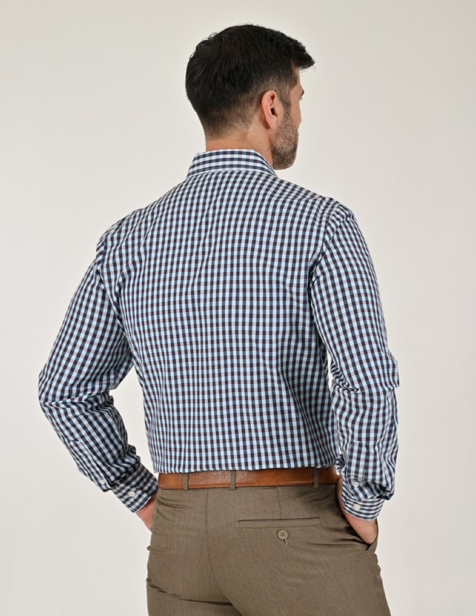 Camisa Casual Otoño Invierno de (si aplica) Poliéster y algodón manga Larga para hombre 4
