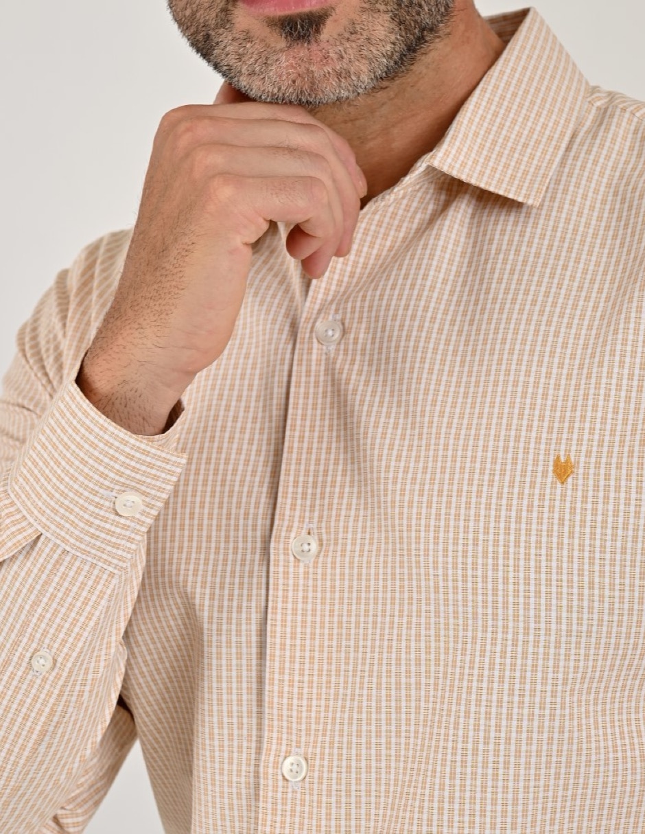 Camisa Casual Otoño Invierno de (si aplica) Poliamida manga Larga para hombre 4