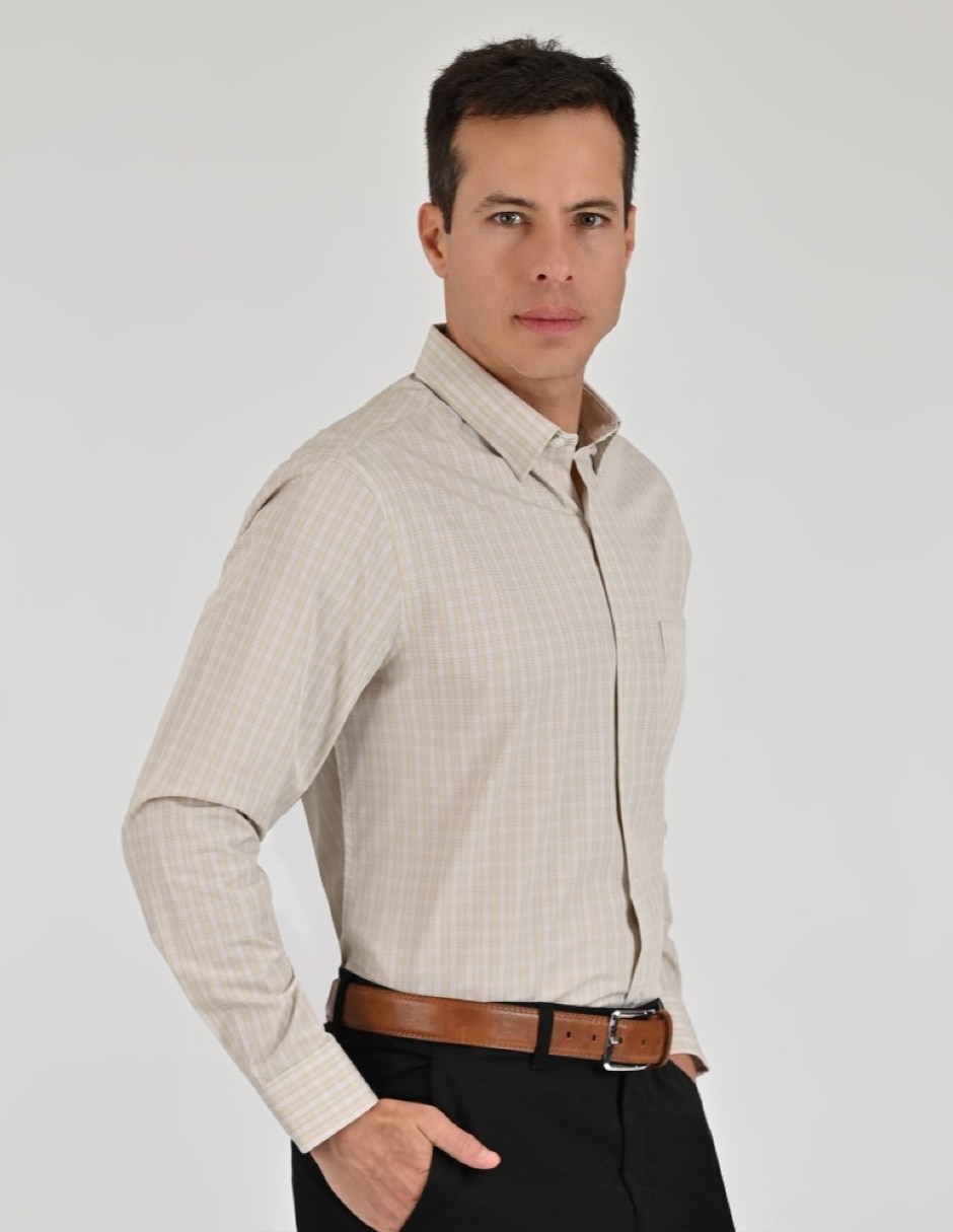 Camisa Casual YALE Otoño Invierno de (si aplica) Bambú y poliéster manga Larga para hombre 3