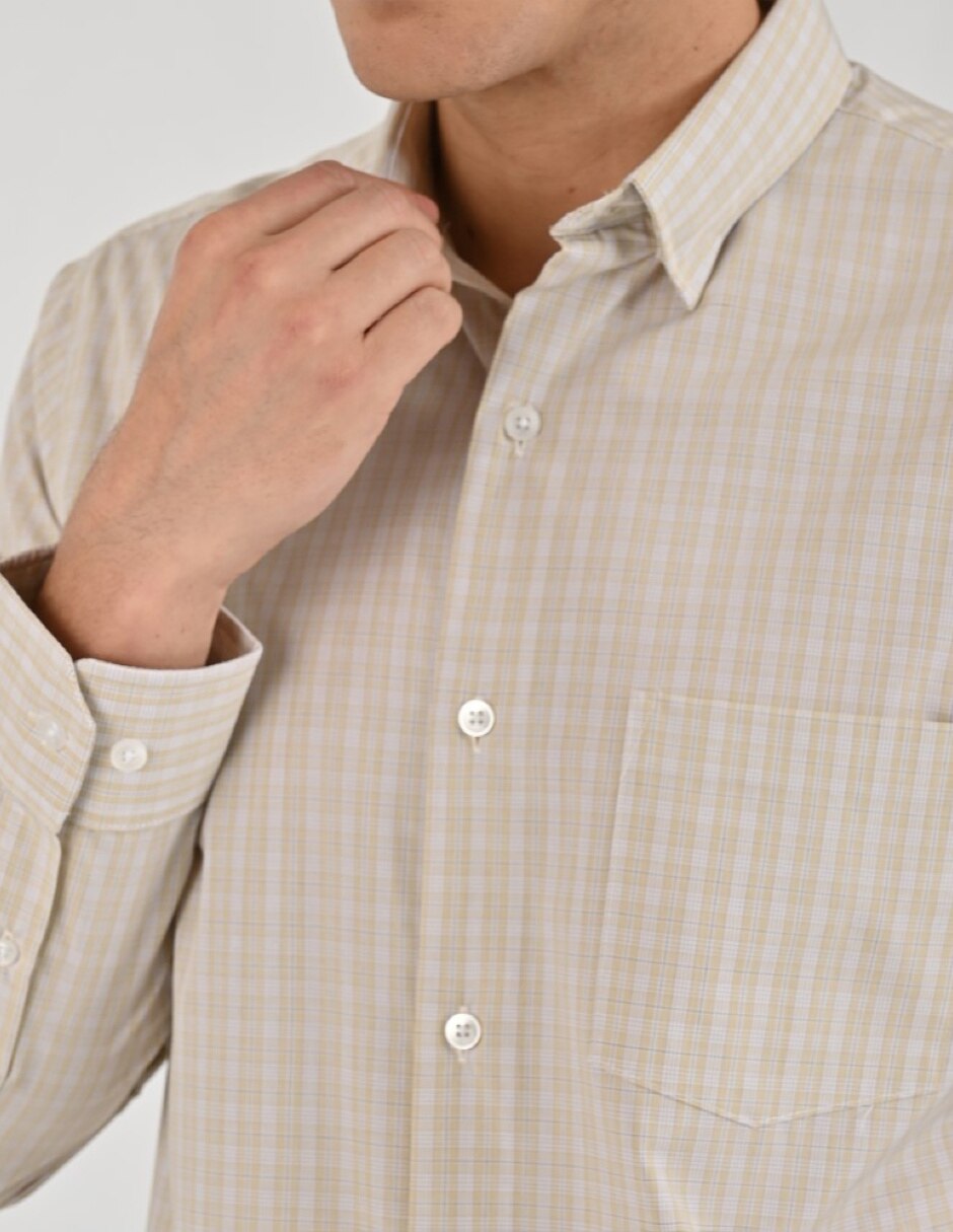 Camisa Casual YALE Otoño Invierno de (si aplica) Bambú y poliéster manga Larga para hombre 5