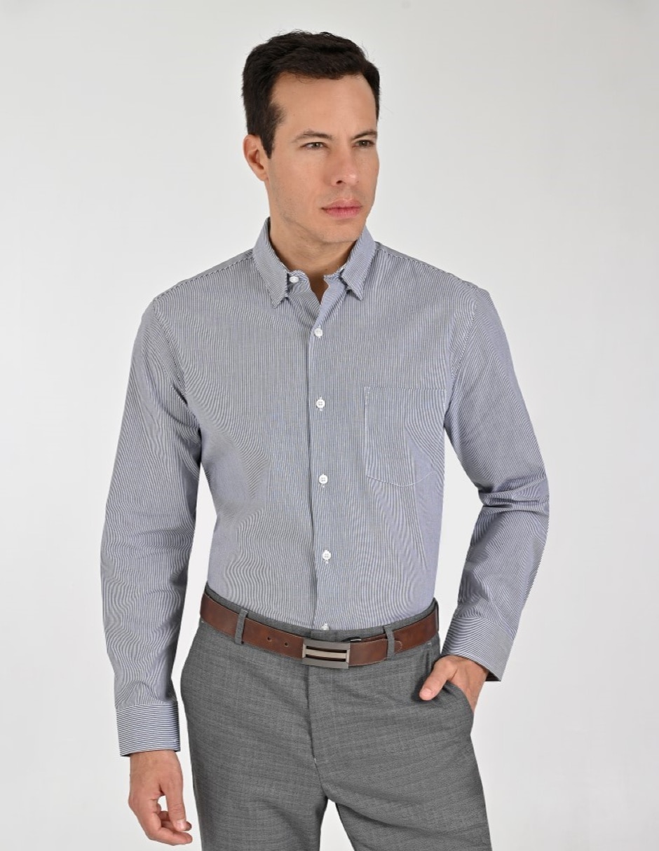 Camisa Casual YALE Otoño Invierno de (si aplica) Algodón manga Larga para hombre 1