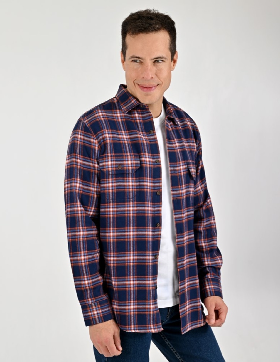 Camisa Casual Otoño Invierno de (si aplica) Algodón manga Larga para hombre 4