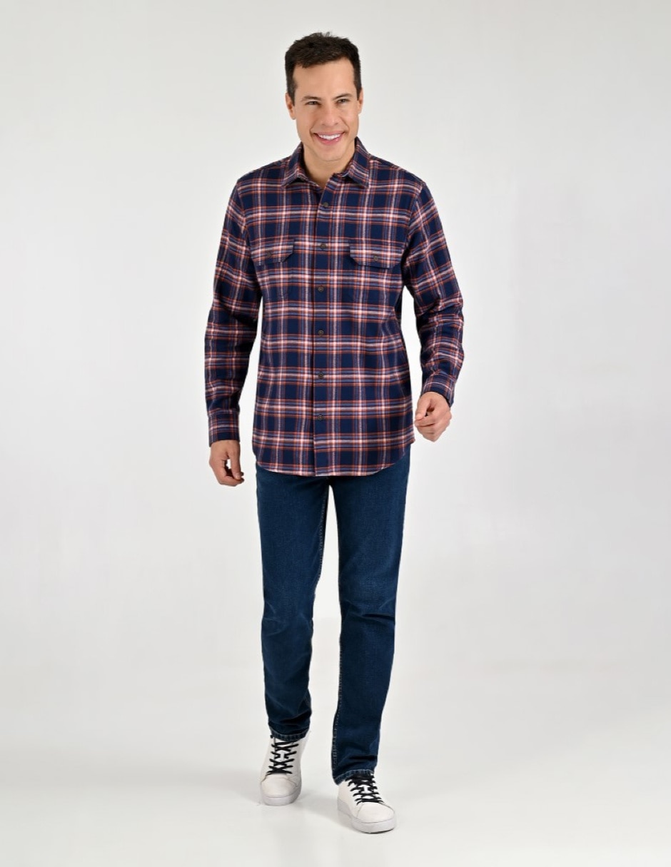 Camisa Casual Otoño Invierno de (si aplica) Algodón manga Larga para hombre 6