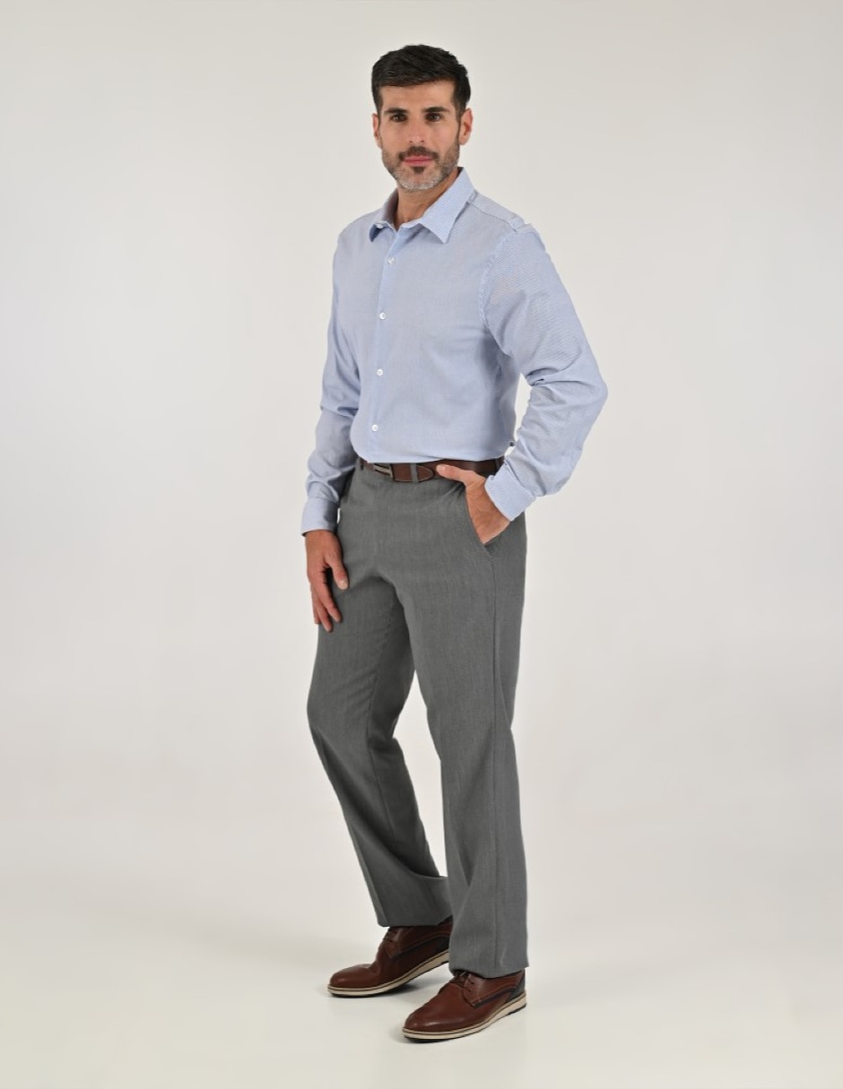 Camisa Casual Otoño Invierno de (si aplica) Poliéster y viscosa manga Larga para hombre 5