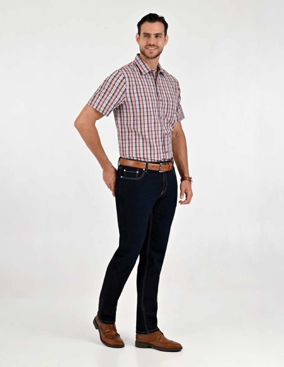 Camisa casual manga corta para hombre 5