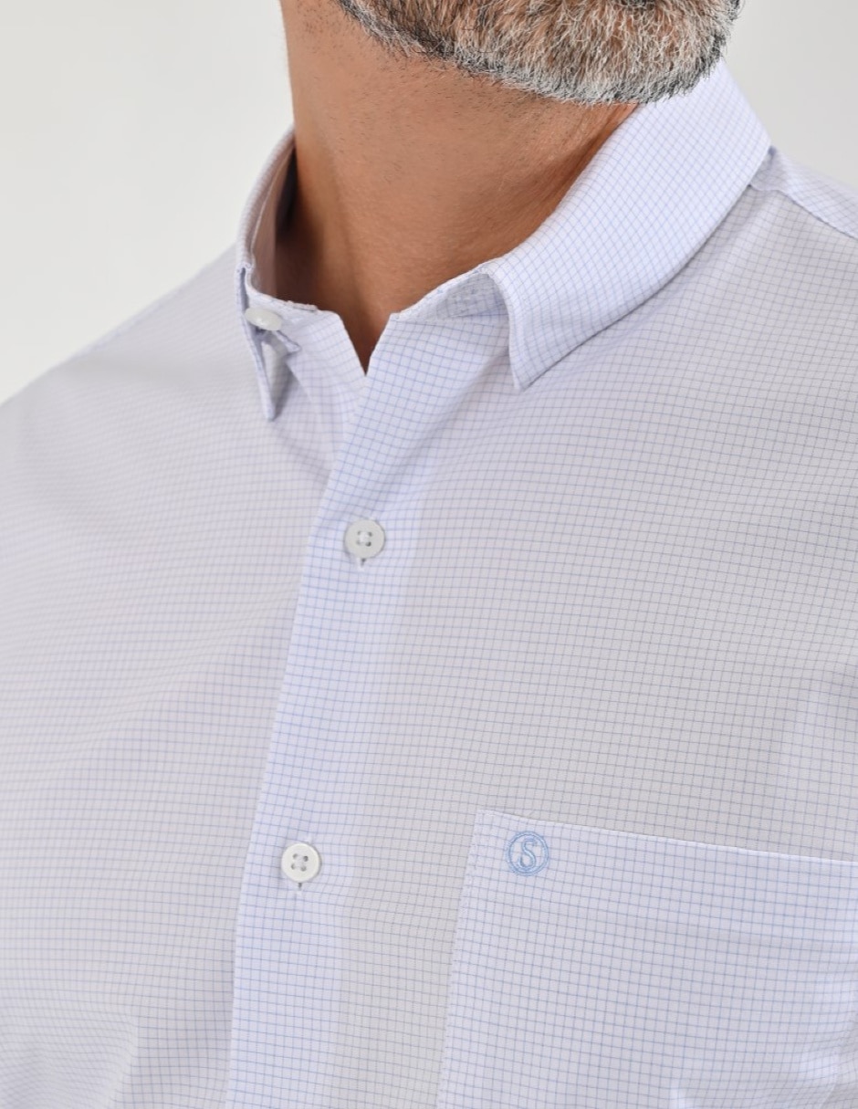 Camisa casual manga larga para hombre 5