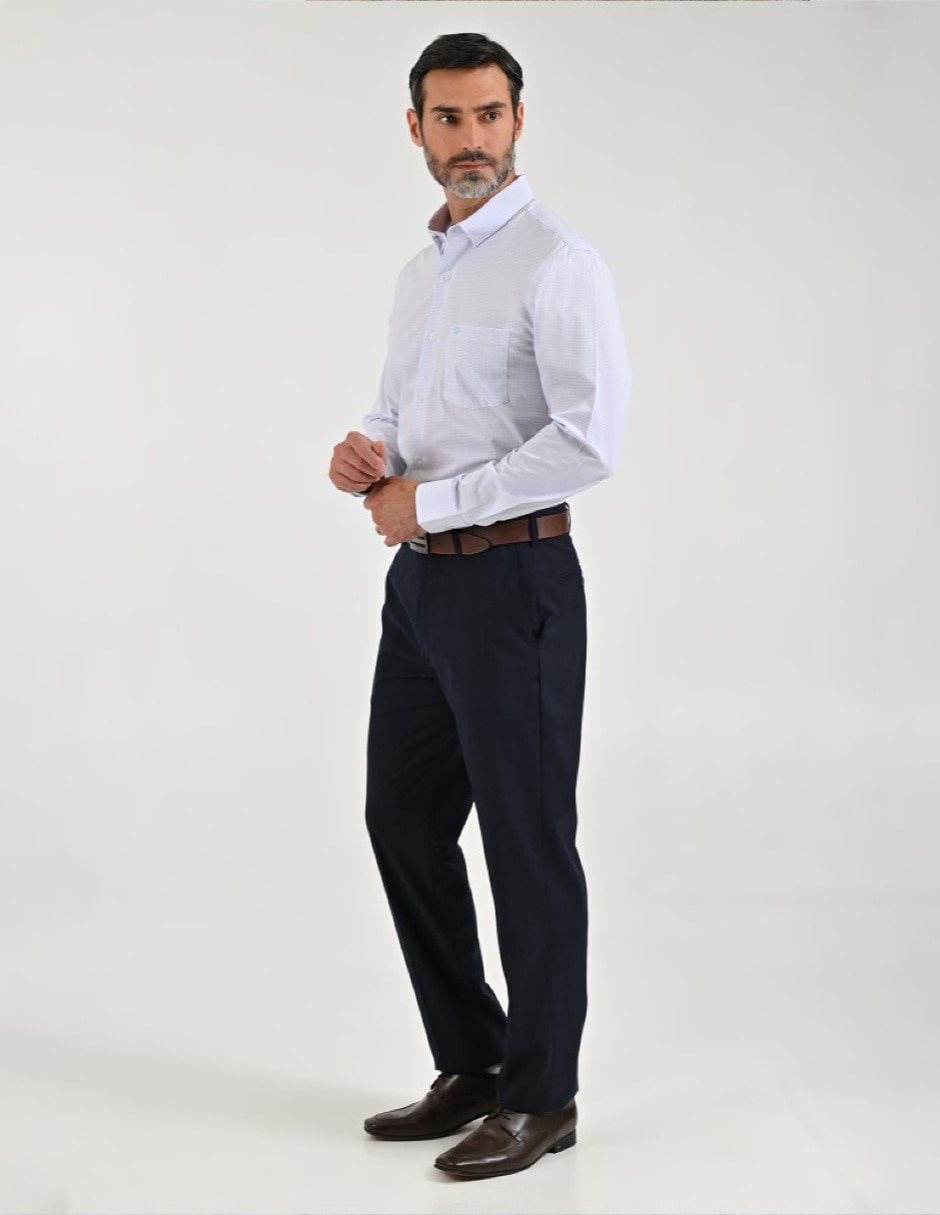 Camisa casual manga larga para hombre 6