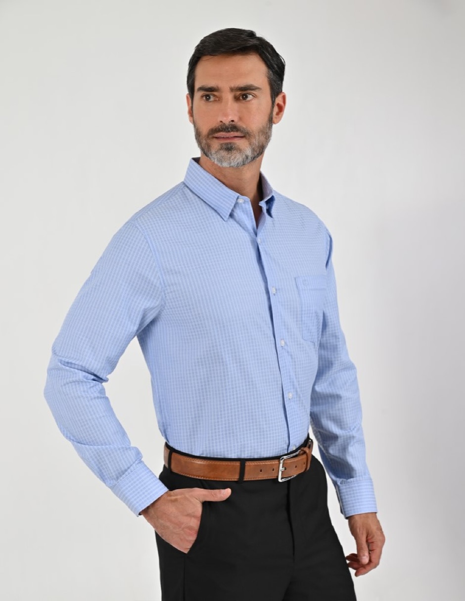 Camisa casual manga larga para hombre 2