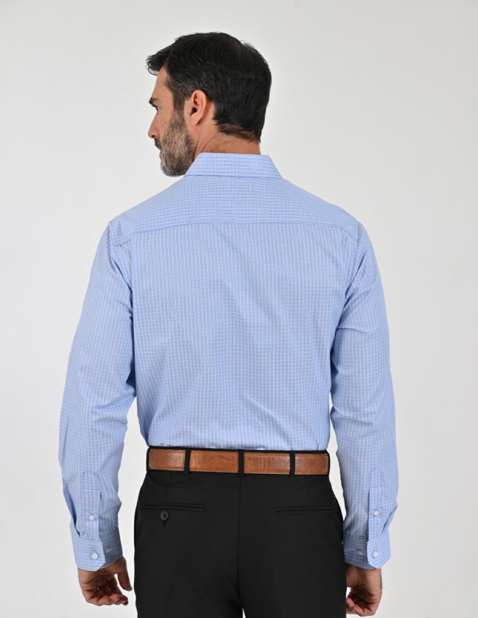 Camisa casual manga larga para hombre 4