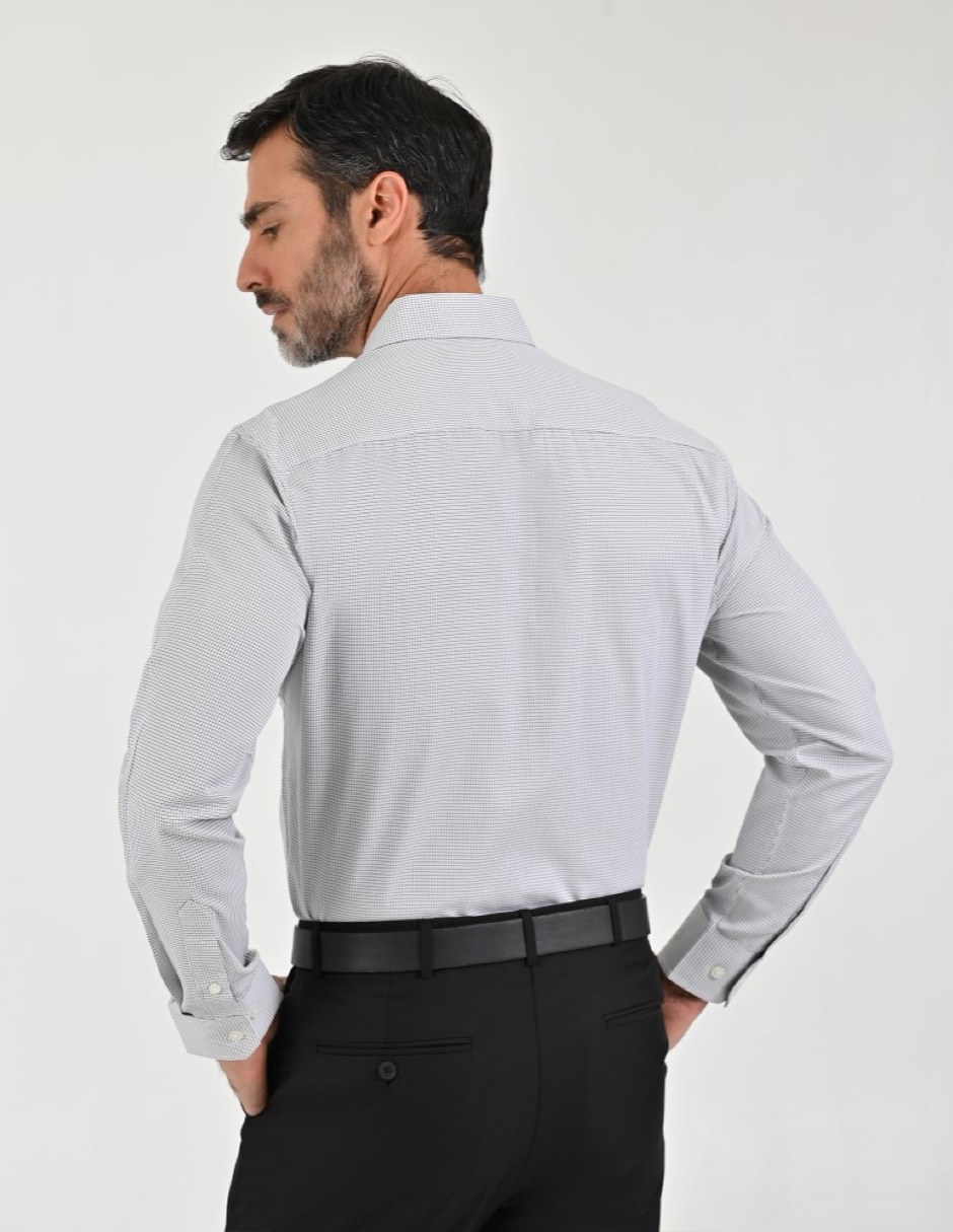 Camisa casual manga larga para hombre 2