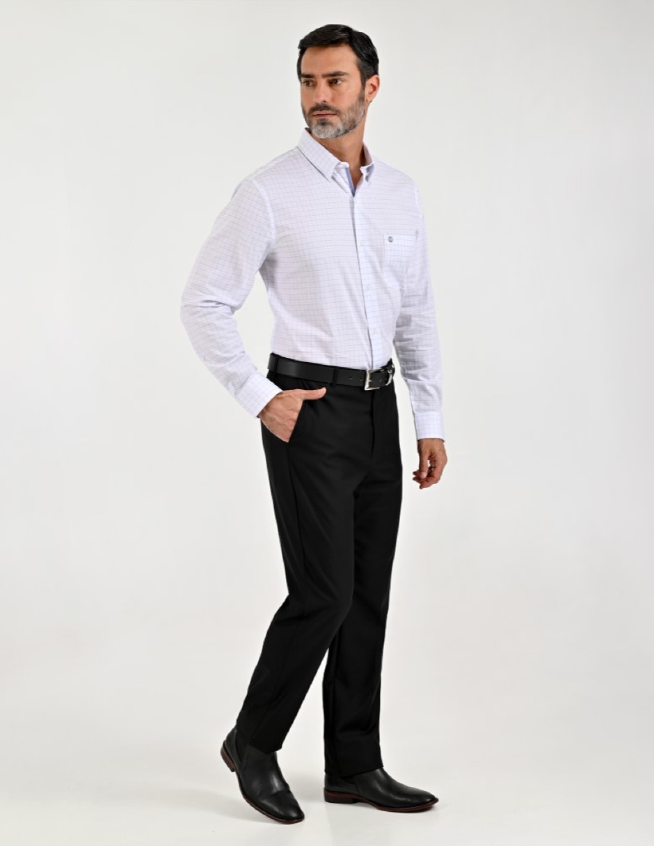 Camisa casual manga larga para hombre 3