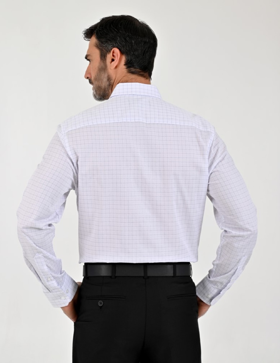 Camisa casual manga larga para hombre 5