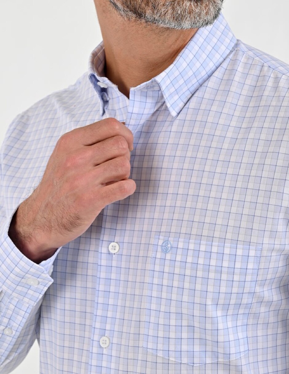Camisa casual manga larga para hombre 3