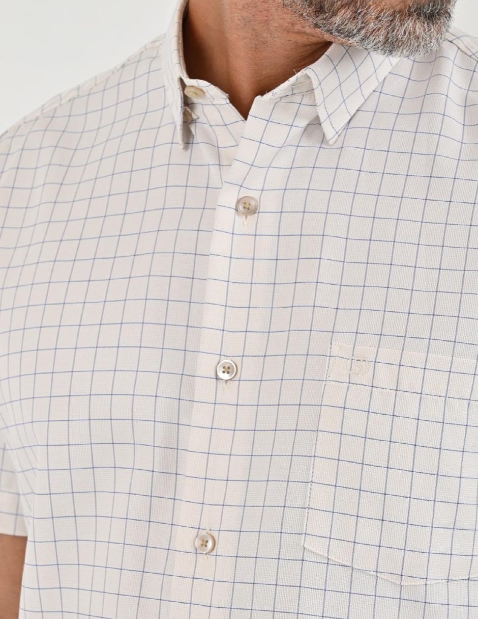 Camisa casual manga corta para hombre 6