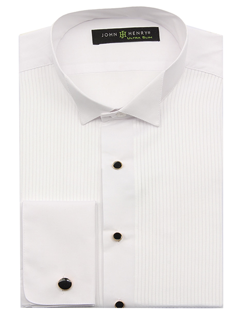Camisa de vestir John Henry de manga larga para hombre