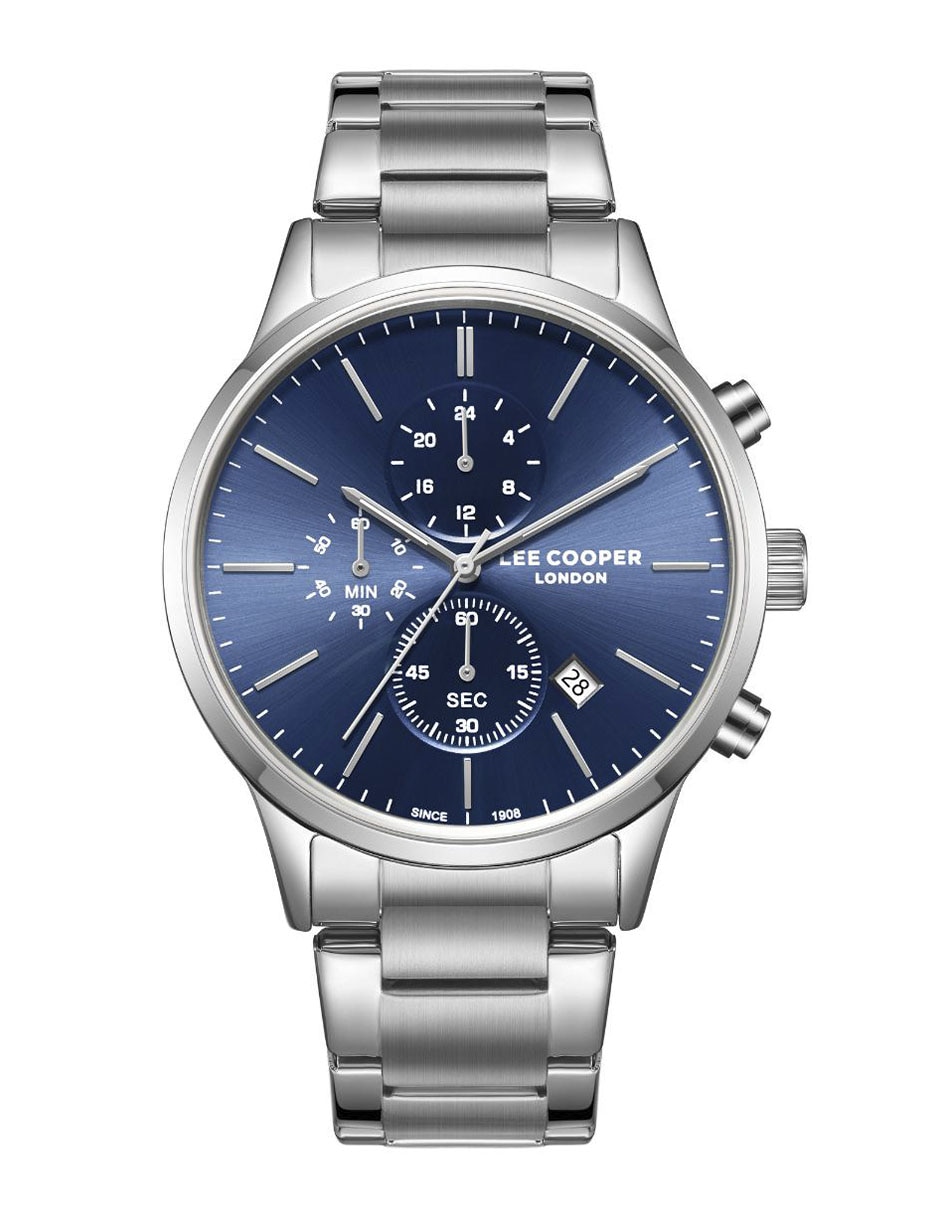 Reloj lee cooper silver collection para hombre lc08042.390